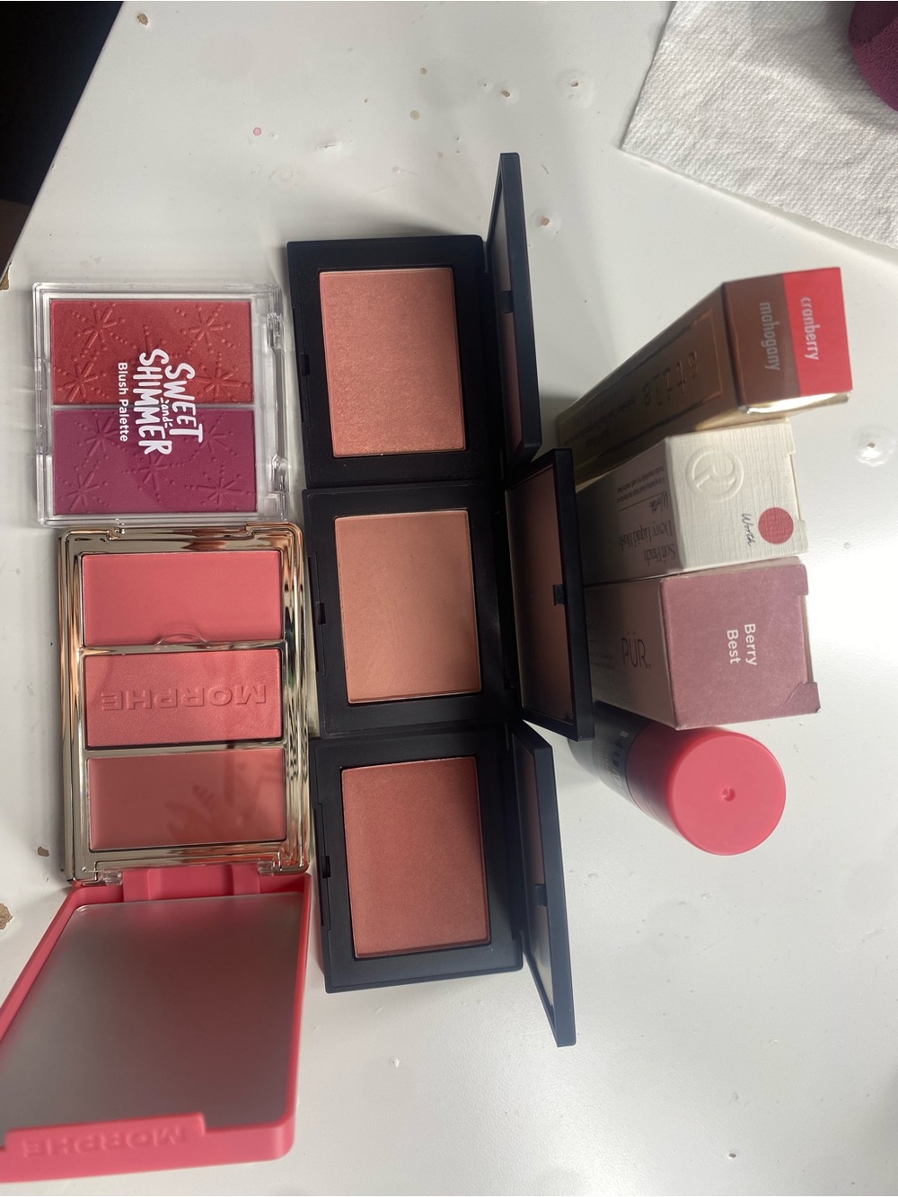 Morphe Mixed Pink & Coral Blush Selection - Multi-Shade Cheek Palette